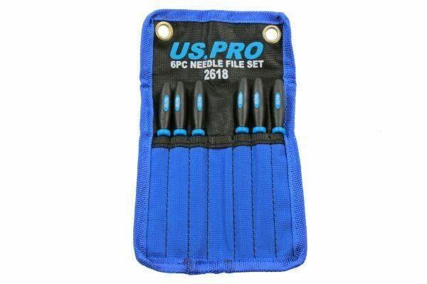 US PRO 6pc Needle File Set 140MM 2618 - Tools 2U Direct SW