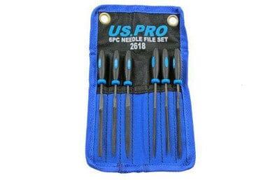 US PRO 6pc Needle File Set 140MM 2618 - Tools 2U Direct SW