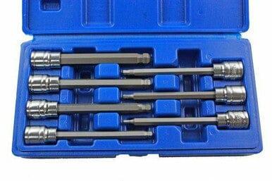 US PRO 7pc 3/8"Dr Long Ball End Hex Bit Socket Set 3 - 10mm Allen Key 1499 - Tools 2U Direct SW