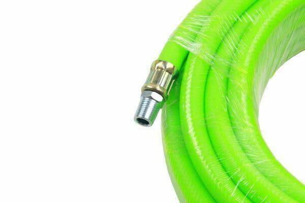 US PRO 8mm X 10 Meters HI Vis Green Hybrid Quick Release Air Hose 8174 - Tools 2U Direct SW