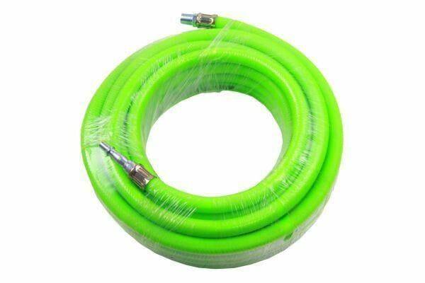 US PRO 8mm X 10 Meters HI Vis Green Hybrid Quick Release Air Hose 8174 - Tools 2U Direct SW