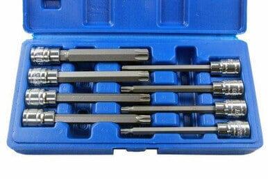 US PRO 8pc 3/8''dr Star Bit Socket Set, Long Torx Tamper, Security set T25 - T60 1373 - Tools 2U Direct SW