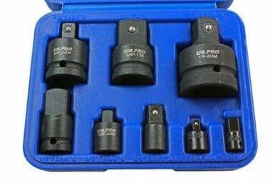 US PRO 8pc Impact Socket Adaptor Set Converter Reducer Adapter 1488 - Tools 2U Direct SW