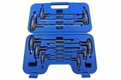 US PRO 9pc T Handle Hex Ball Set Allen Key 2mm - 10mm Ball End Hex Keys 1612 - Tools 2U Direct SW