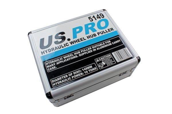 US PRO Hydraulic Hub Wheel Puller in Case 10 Ton 5149 - Tools 2U Direct SW