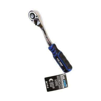 US PRO INDUSTRIAL 1/2" dr 90T Ratchet With Curved Handle With Grip 4220 - Tools 2U Direct SW