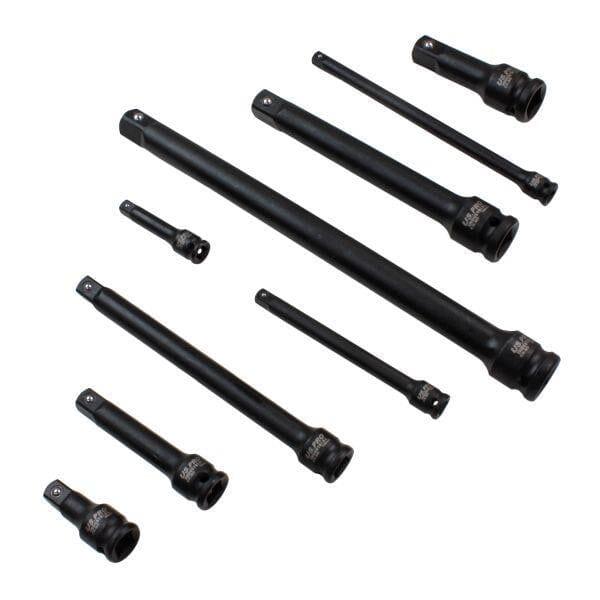 US PRO INDUSTRIAL 9pc Impact Extension Bar Set 1/4", 3/8", 1/2" Drive 3465 - Tools 2U Direct SW