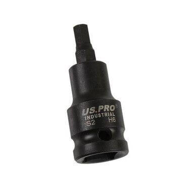 US PRO INDUSTRIAL M6 X 55MM 1/2" DR Impact Hex Allen Bit Socket 3853 - Tools 2U Direct SW