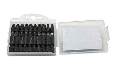 US PRO INDUSTRIAL Pack Of 10 Mixed 50MM Impact Torsion Screwdriver Bits 2284 - Tools 2U Direct SW