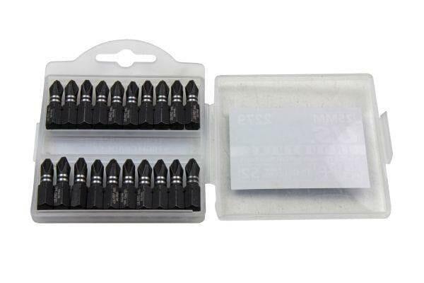 US PRO INDUSTRIAL Pack Of 20 PH2 25MM Impact Torsion Screwdriver Bits 2279 - Tools 2U Direct SW