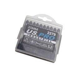 US PRO INDUSTRIAL Pack Of 20 PH2 25MM Impact Torsion Screwdriver Bits 2279 - Tools 2U Direct SW