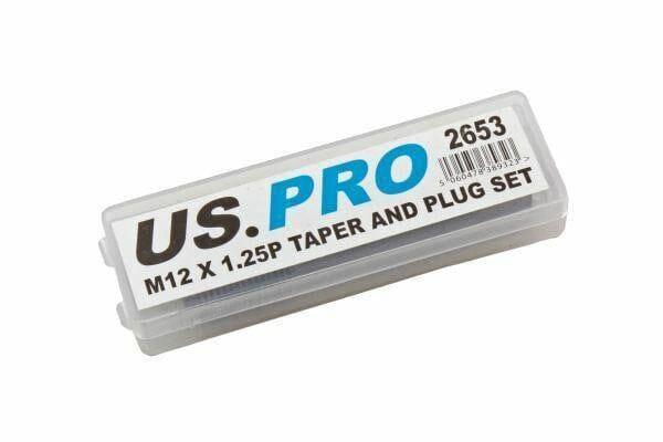 US PRO M12 x 1.25P Taper & Plug Set ( Tap & Die ) 2653 - Tools 2U Direct SW