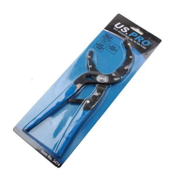 US PRO Self Adjusting Oil Filter Pliers Fuel Filter Removal 2 1/4 - 4 3/4 3474 - Tools 2U Direct SW
