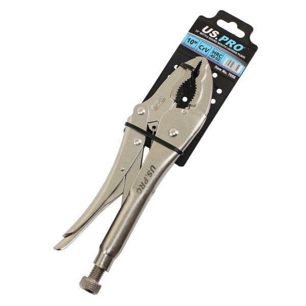 US PRO Tools 10" Inch Bottle Gourd Shaped Jaw Locking Pliers 7058 - Tools 2U Direct SW