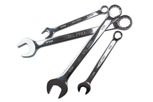 US PRO Tools 10PC Whitworth Combination Spanner Set 1/8" - 11/16" 3239 - Tools 2U Direct SW