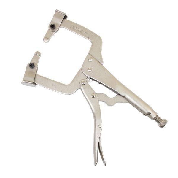 US PRO Tools 11" Locking C Clamp With Tips And Swivel Pads Mole Grips 5902 - Tools 2U Direct SW