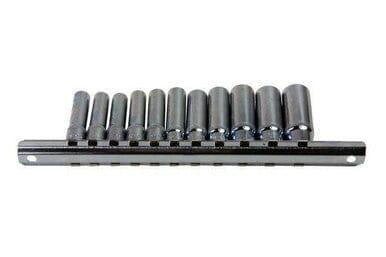 US PRO Tools 11pc 1/4" Dr Deep SAE Sockets Single Hex 6 point On Rail 3247 - Tools 2U Direct SW