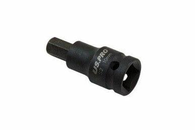 US PRO Tools 1/2" DR Impact Hex Bit Socket M10 X 55MM 3321 - Tools 2U Direct SW