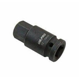 US PRO Tools 1/2" DR Impact Hex Bit Socket M19 X 55mm 3324 - Tools 2U Direct SW