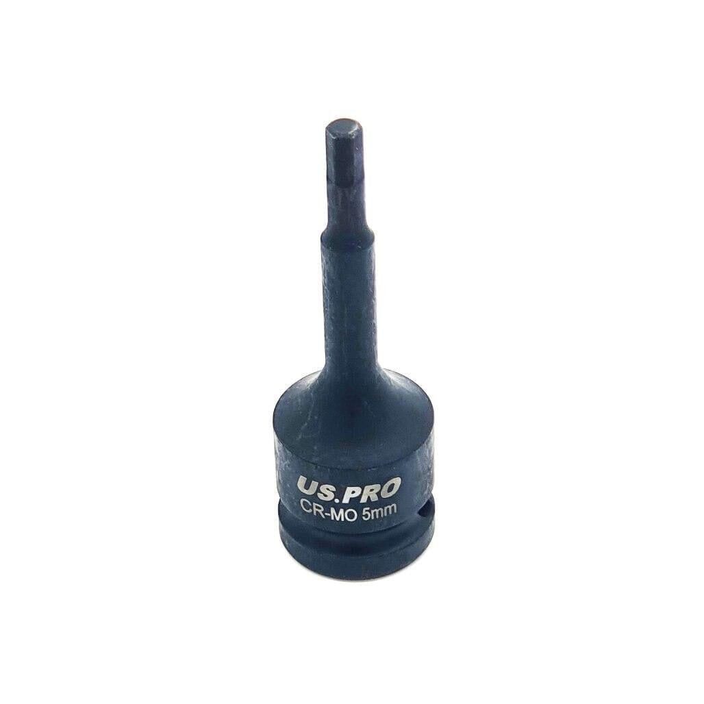 US PRO Tools 1/2" DR Impact Hex Bit Socket M5 X 78MM 3364 - Tools 2U Direct SW