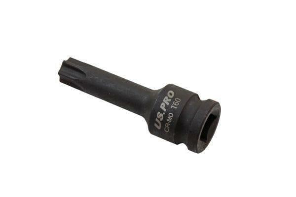 US PRO Tools 1/2" DR Impact Torx Bit Socket T60 X 78MM 3361 - Tools 2U Direct SW