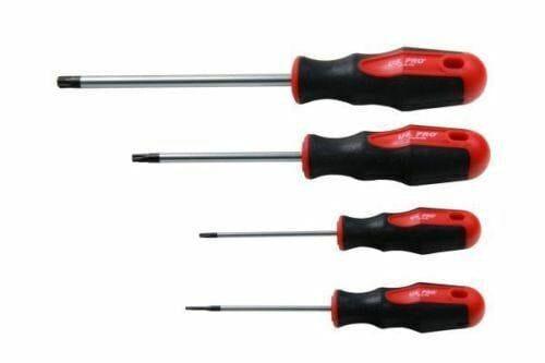 US PRO Tools 12pc Tamper Proof Torx Screwdriver Set T6 - T45 1545 - Tools 2U Direct SW