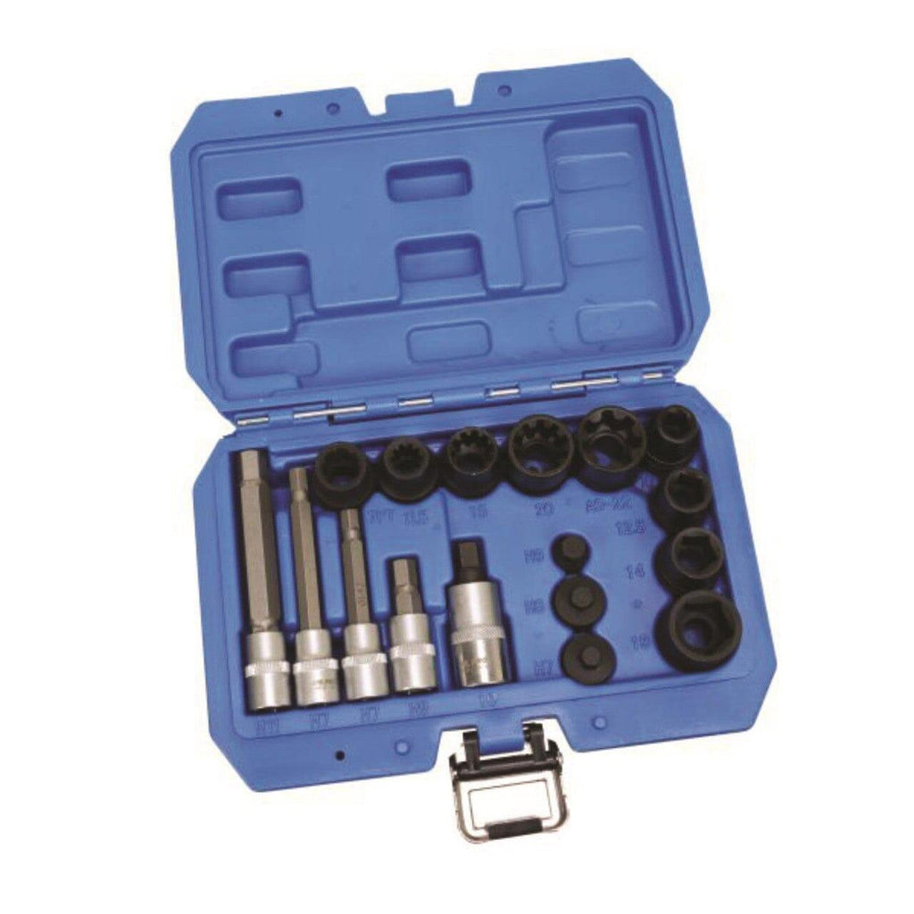 US PRO Tools 17pc Brake Caliper Sockets Socket Set 10pt , Hex, Pentago