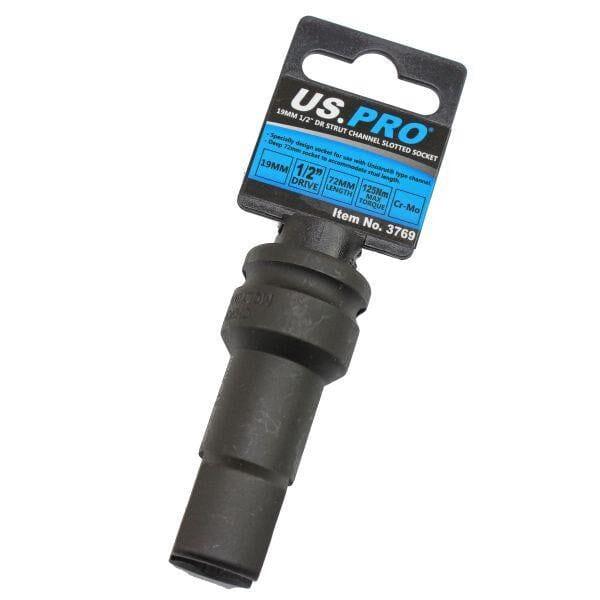 US PRO Tools 19mm Strut Channel Slotted Socket Unistrut Type Length 72