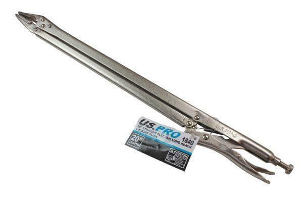 US PRO Tools 20" Straight Flat Jaw Long Reach Locking Mole Grip Pliers 1840 - Tools 2U Direct SW