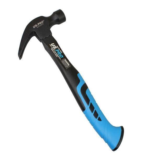 US PRO Tools 20OZ Curved Claw Hammer With Fibreglass Handle 342mm 4519 - Tools 2U Direct SW