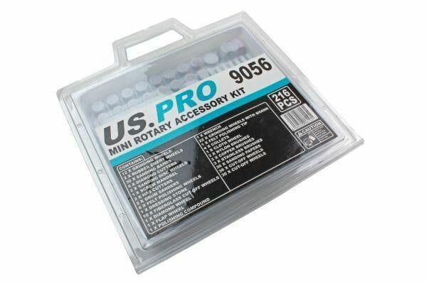 US PRO Tools 216pc Mini Rotary Tools Accessory Kit Fits Dremel Multi Tool 9056 - Tools 2U Direct SW