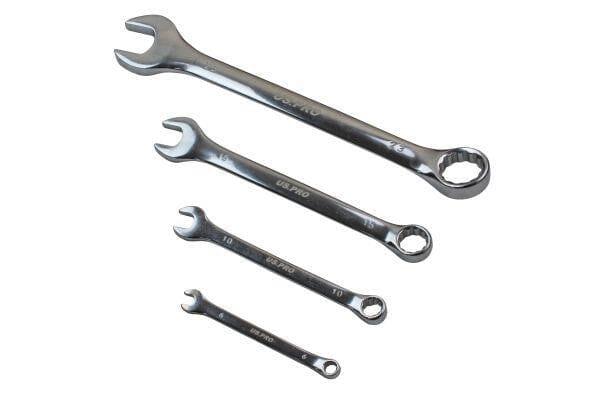 US PRO Tools 25pc Metric Combination Spanner Set 6 - 32mm In Foam Tray 2274 - Tools 2U Direct SW