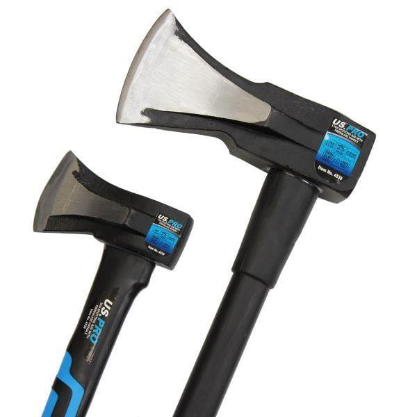 US PRO Tools 2PC Splitting Axes With Fibreglass Handle Log Splitting Maul 1KG & 3.7KG 4539 - Tools 2U Direct SW