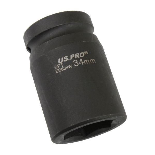 US PRO Tools 34mm 1" DR 6 Point Deep Impact Socket 3743 - Tools 2U Direct SW