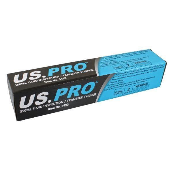 US PRO Tools 350ml Oil & Brake Fluid Inspection / Fluid Transfer Syringe 3493 - Tools 2U Direct SW