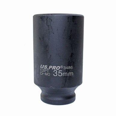 US PRO Tools 35mm 1/2" Drive Axle Hub Nut Socket 12 Point Deep Impact Socket 3486 - Tools 2U Direct SW