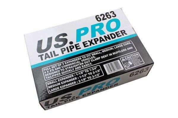 US PRO Tools 3pc Exhaust Tailpipe, Pipe Expander Set 6263 - Tools 2U Direct SW