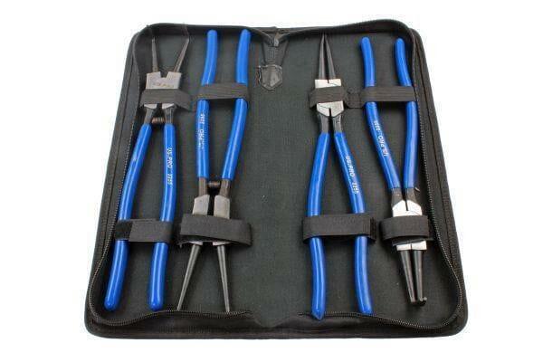 US PRO Tools 4 Piece 13" 325mm Circlip Plier Pliers Set In Zip Case Bent Straight 2255 - Tools 2U Direct SW