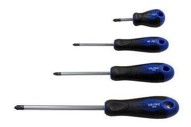 US PRO Tools 4 Piece Japanese Industry Standard Screwdriver Set JIS ph1,2,3 - 1616 - Tools 2U Direct SW