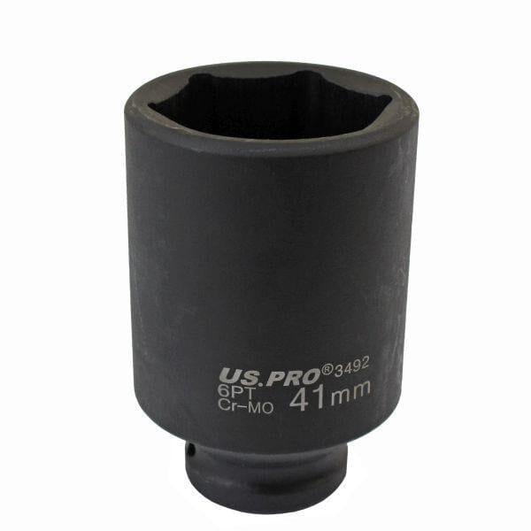 US PRO Tools 41mm 1/2" Drive Axle Hub Nut Socket 6 Point Deep Impact Socket 3492 - Tools 2U Direct SW