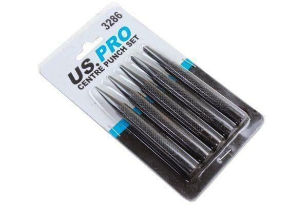 US PRO Tools 5 Piece Center Punch Set 3286 - Tools 2U Direct SW