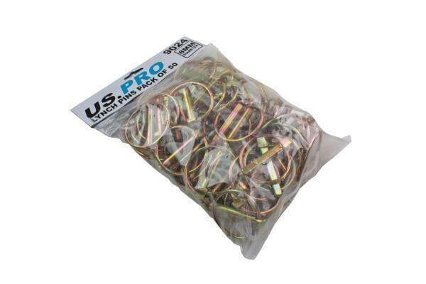 US PRO Tools 50pc 8.00mm Lynch Pin Ring Clip Set 9024 - Tools 2U Direct SW