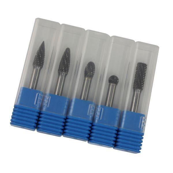 US PRO Tools 5pc 6mm Carbide Burr Set Burrs Tungsten Steel Hole Enlarger 7074 - Tools 2U Direct SW