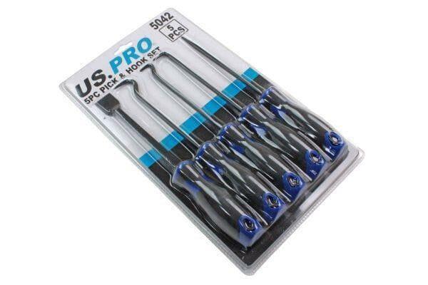 US PRO Tools 5pc Large Heavy Duty 260mm Pick Hook Scraper Set 5042 - Tools 2U Direct SW