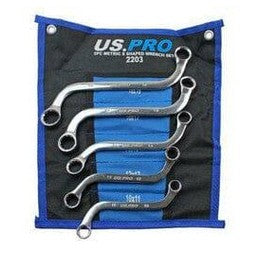 US PRO Tools 5pc Metric S Shaped Obstruction Spanner Wrench Set 2203 - Tools 2U Direct SW