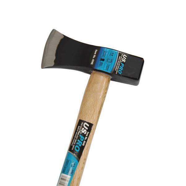 US PRO Tools 6LB / 3.7KGS Splitting Axe Maul With Beech Wood Handle Log Splitting Maul 4540 - Tools 2U Direct SW