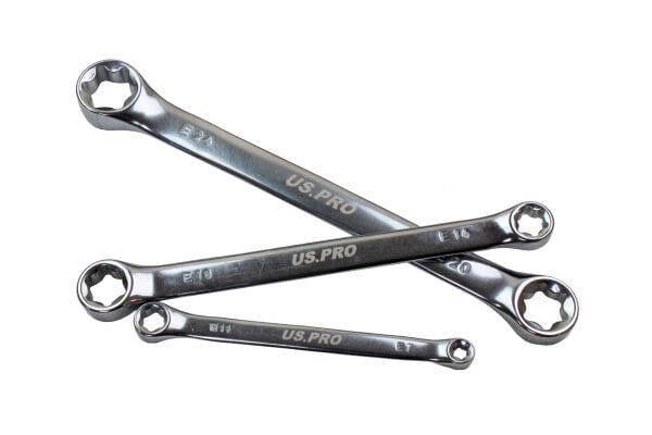 US PRO Tools 6pc E-Torx / Female Torx Star Wrench Spanner Set E6 - E24 2290 - Tools 2U Direct SW