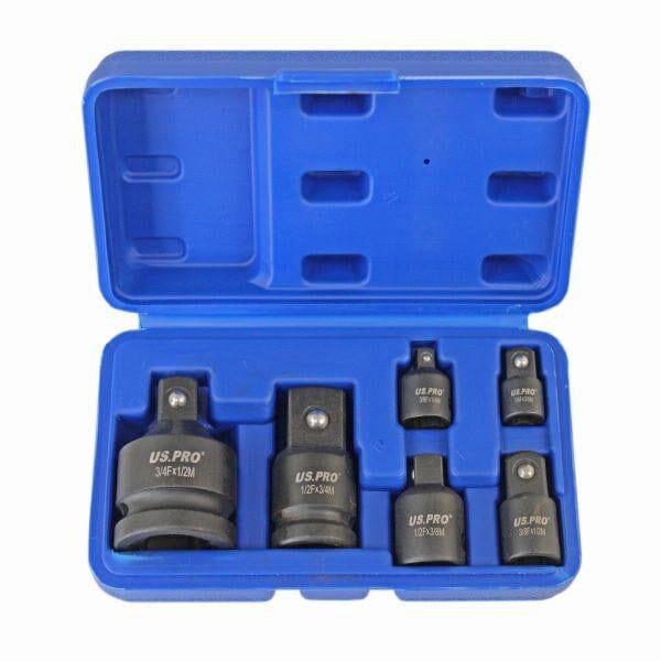 US PRO Tools 6pc Impact Socket Adaptor Set, Reducer for Sockets, Wrenc