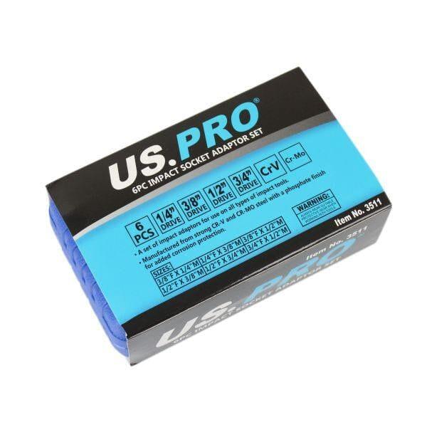 US PRO Tools 6pc Impact Socket Adaptor Set, Reducer for Sockets, Wrenc