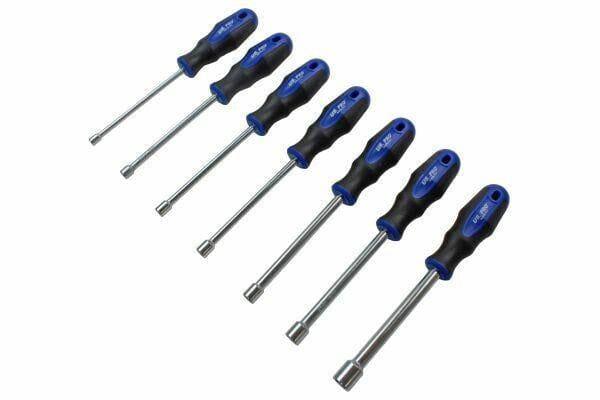 US PRO Tools 7 Pc Nut Driver Spinner Screwdriver Set Sizes 5,6,7,8,9,10,13mm 1614 - Tools 2U Direct SW